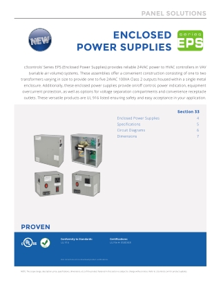 Enclosed Power Supplies Catalog.