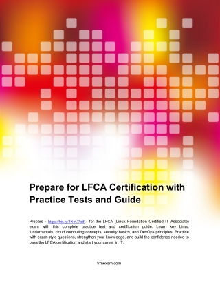 Prepare for LFCA Certification with Practice Tests and Guide