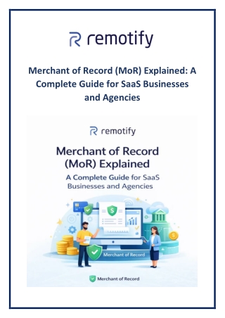 Merchant of Record (MoR) Explained A Complete Guide for SaaS Businesses and Agencies