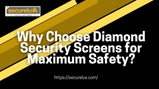 Why Choose Diamond Security Screens for Maximum Safety?