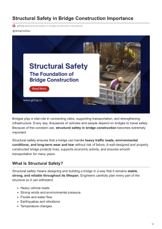 giriraj.co-Structural Safety in Bridge Construction Importance