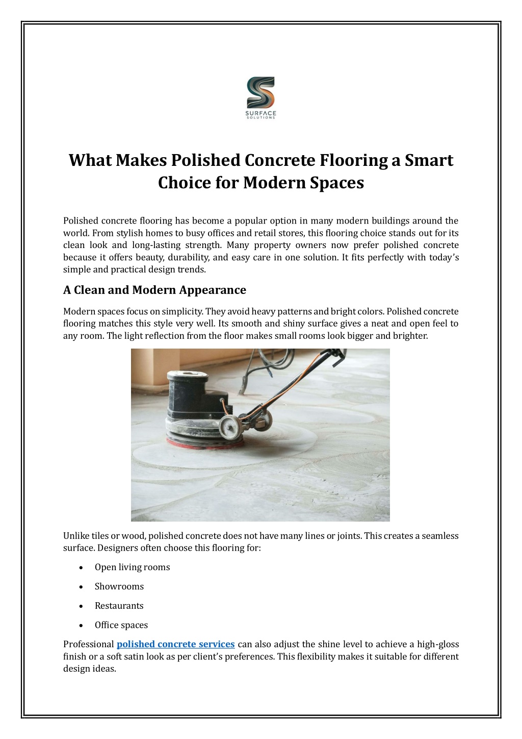 PPT - What Makes Polished Concrete Flooring a Smart Choice for Modern ...