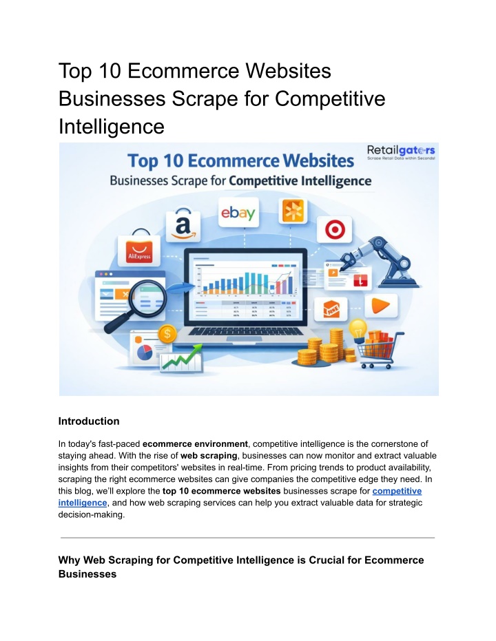 PPT - Top 10 Ecommerce Websites for Competitive Intelligence PowerPoint ...