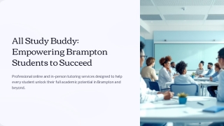 Online Tutoring Services in Brampton