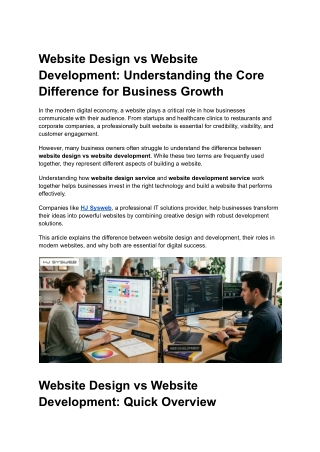 Website Design vs Website Development_ Understanding the Core Difference for Business Growth