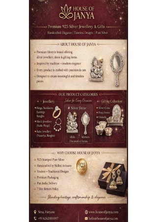 Janya Silver Jewellery Shop Collection