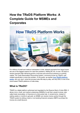 how the treds platform works a complete guide
