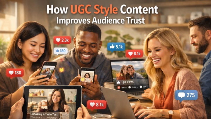Ugc Style Image PPT - How UGC Style Content Improves Audience Trust PowerPoint ...