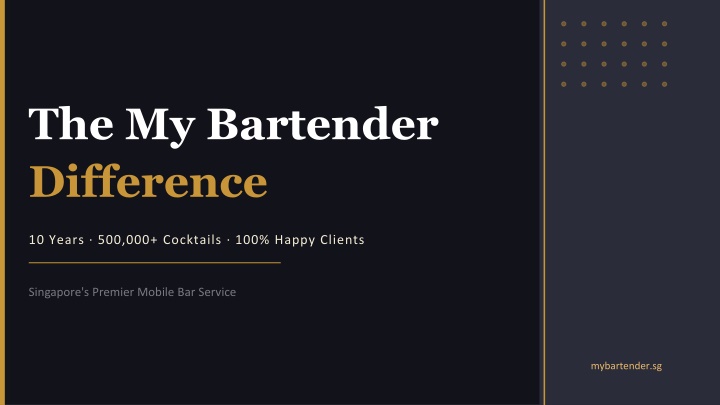 PPT - My Bartender: Elevating Events with Premium Mobile Bar ...