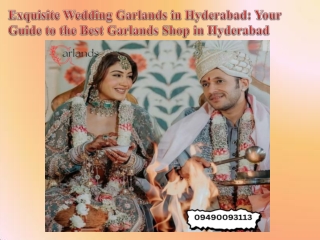 Exquisite Wedding Garlands in Hyderabad Your Guide to the Best Garlands Shop in Hyderabad