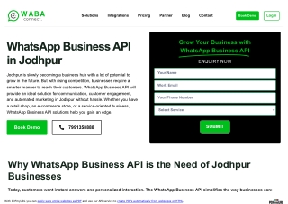 WhatsApp Business API In Jodhpur
