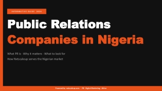Digital-First Public Relation Companies in Nigeria You Should Know