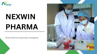 Nexwin Pharma: Leading PCD Franchise Provider