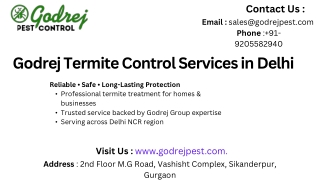 Godrej Termite Control Services in Delhi