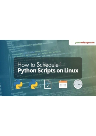 How to Write and Schedule Python Scripts on Linux
