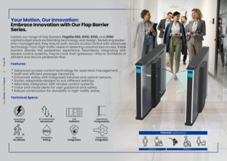 Smart Flap Barrier Gate for Secure Pedestrian Access