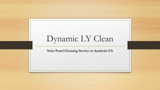Solar Panel Cleaning Service in Anaheim CA