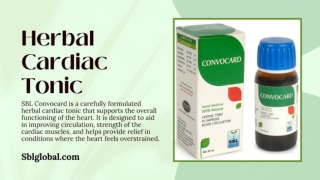 Herbal Cardiac Tonic For Natural Support for Heart Health and Circulation