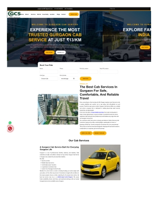 Outstation Cab & Car Rental in Gurgaon | 24/7 Taxi Service Gurgaon