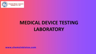 Medical Device Testing Laboratory