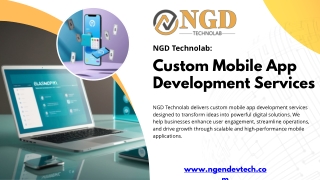 NGD Technolab Custom Mobile App Development Services