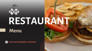 Restaurant Menu