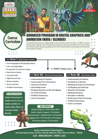 Advanced Digital Graphics and Animation (Maya/Blender)