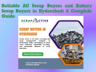 Reliable AC Scrap Buyers and Battery Scrap Buyers in Hyderabad A Complete Guide
