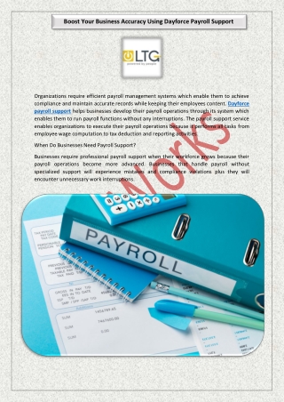 Boost Your Business Accuracy Using Dayforce Payroll Support