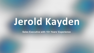 Jerold Kayden - A Future-Focused Forecaster - Boston, MA