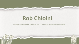 Rob Chioini - A Sustainable-Growth Champion - Wixom, Michigan