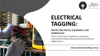 Electrical Tagging Adelaide--Taylor's Test & tag  (2)