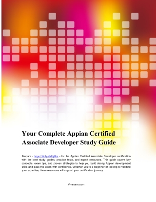 Best Appian Certified Associate Developer Certification Study Resources