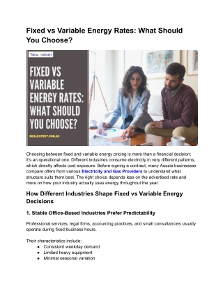 Fixed vs Variable Energy Rates_ What Should You Choose