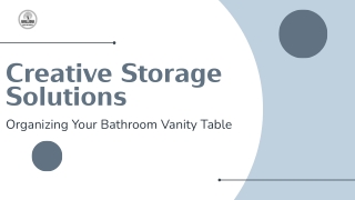 Creative Storage Solutions Organizing Your Bathroom Vanity Table   Willow Bath and Vanity