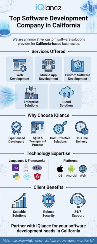 Custom Software Development in California – iQlance Solutions