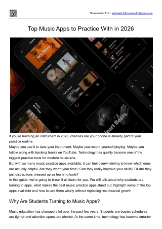 Top Music Apps to Practice With in 2026