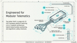 TK417 Modular Telematics Platform - 6-in-1 4G LTE CAT1 Vehicle Tracker by Eelink_compressed