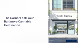 The Corner Leaf - Your Premier Baltimore Dispensary