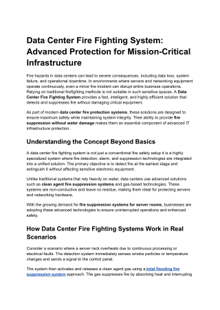 Data Center Fire new
