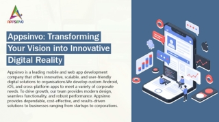 Appsinvo : Mobile App Development Company in India, UK & USA