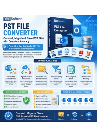DRS Softech PST File Converter poster