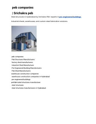 peb companies