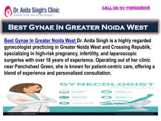 best gynae in greater noida west