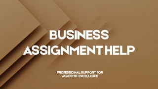 Reliable Business Assignment Help for Academic Success