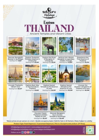 Explore Thailand from just $520