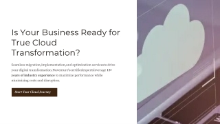 Unlock Scalable Growth with Cloud Transformation