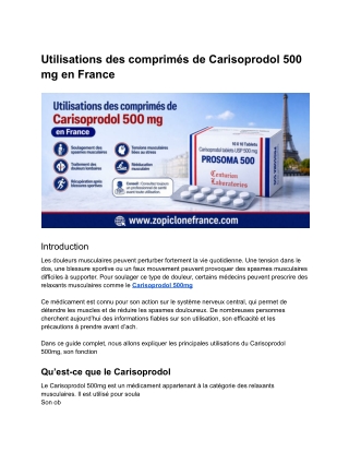 Carisoprodol 500 mg