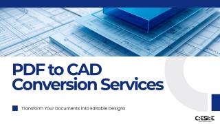 PDF to CAD conversion