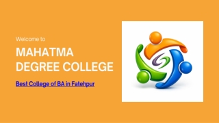 Best College of BA in Fatehpur - Mahama Degree College
